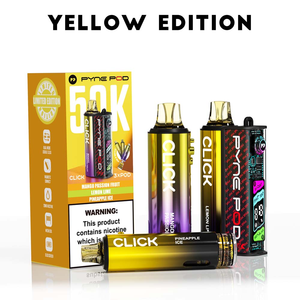 Pyne Pod Click 50K Yellow Edition (3 Flavours)