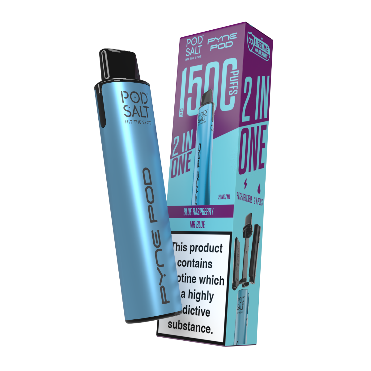 Pod Salt Pyne Pod 2 in One Starter Kit Blue Edition