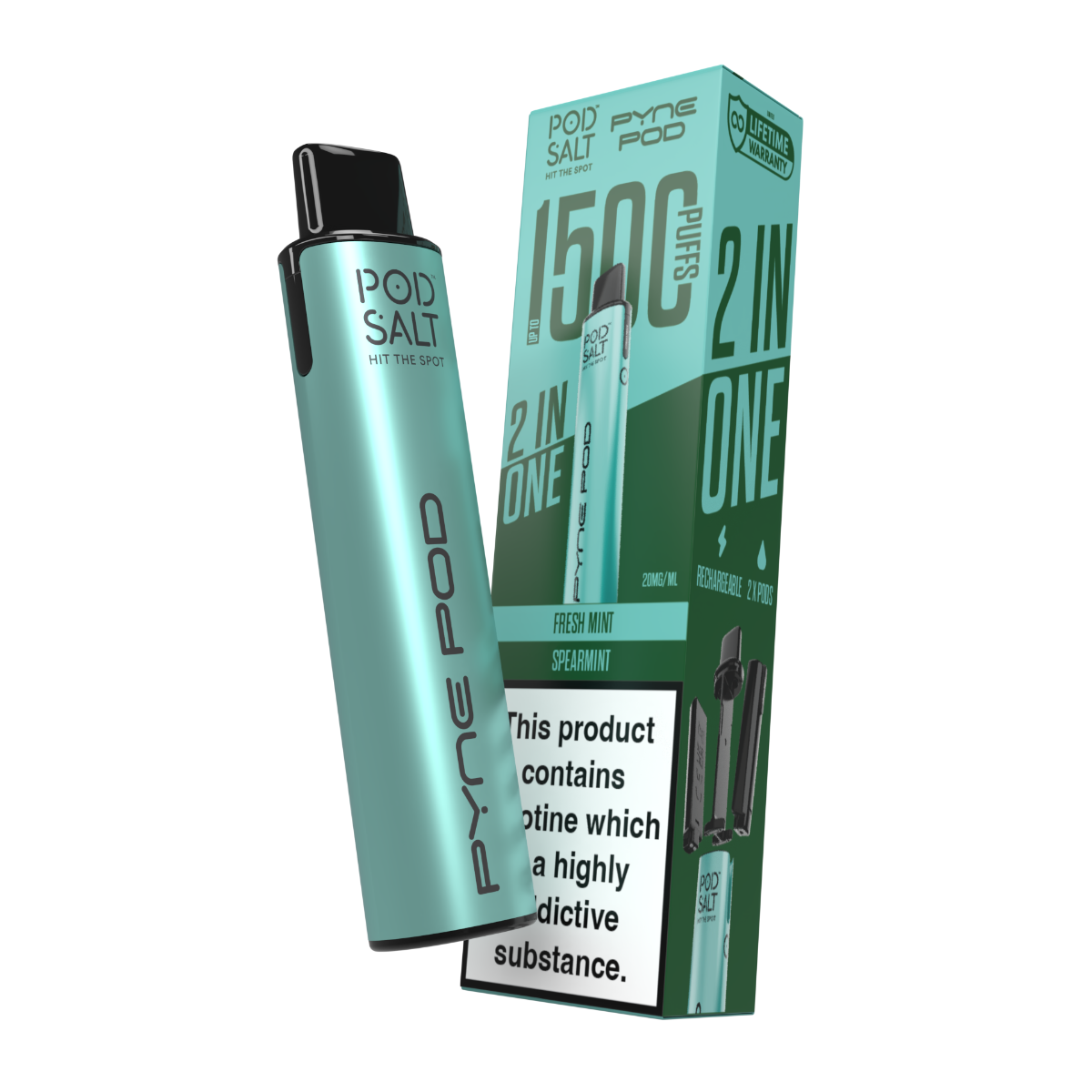 Pod Salt Pyne Pod 2 in One Starter Kit Mint Edition