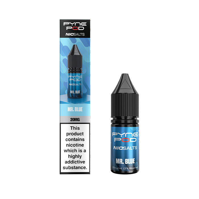 Mr Blue Pyne Pod Nic Salt E-Liquid and Box