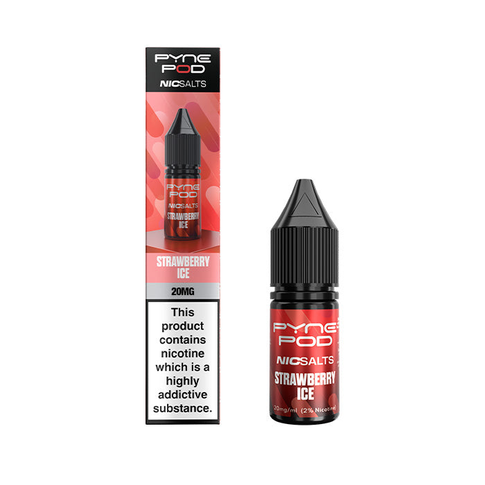 Strawberry Ice Pyne Pod Nic Salt E-Liquid and Box