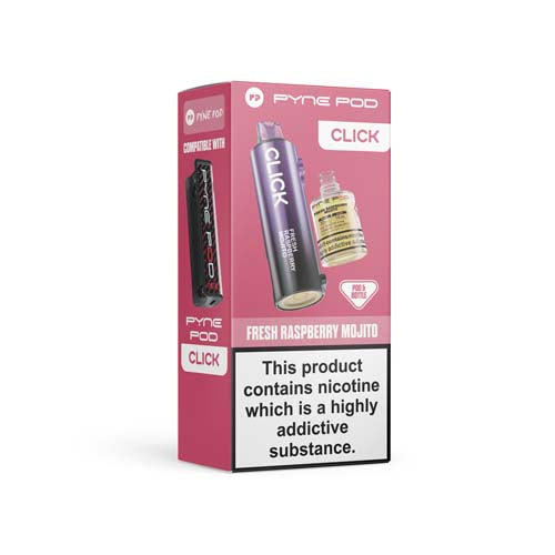 Pyne Pod Click Fresh Raspberry Mojito Refill Pod Box