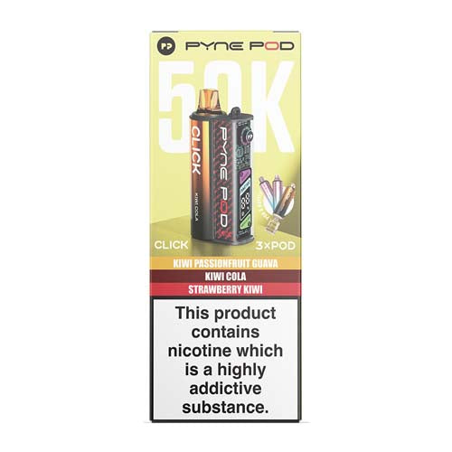 Pyne Pod Click 50K Kiwi Edition Box on a white background.
