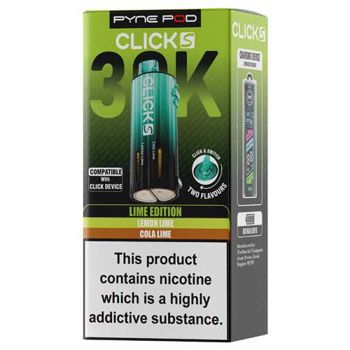 Pyme Pod Clicks 30K packaging on a white background