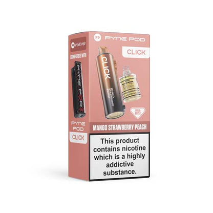 Pyne Pod Click Mango Strawberry Peach Refill Pod Box