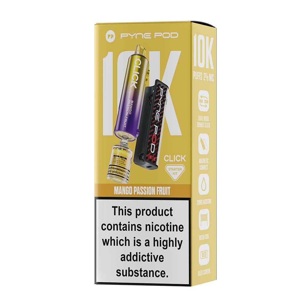 Pyne Pod Click 10K Mango Passion Fruit Starter Kit