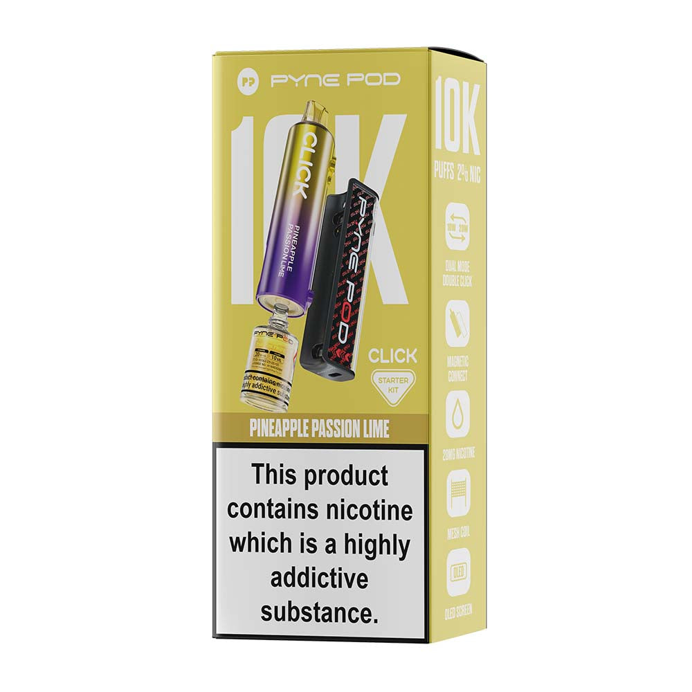 Pyne Pod Click 10K Pineapple Passion Lime Starter Kit