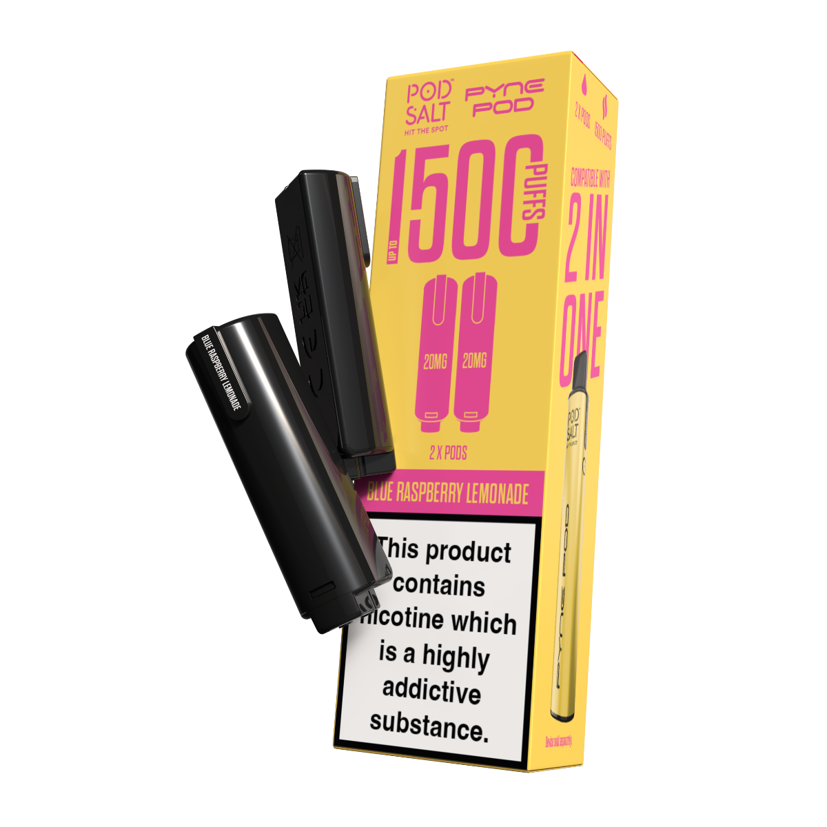 Pod Salt Pyne Pod 2 in 1 Pods Blue Raspberry Lemonade – Pyne Pod UK