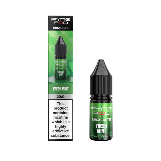 Fresh Mint Pyne Pod Nic Salt E-Liquid and Box