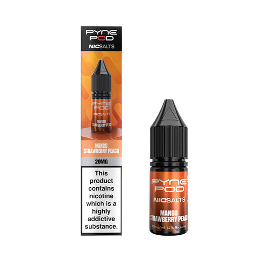 Mango Strawberry Peach Pyne Pod Nic Salt E-Liquid and Box