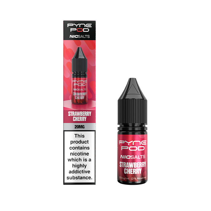 Strawberry Cherry Pyne Pod Nic Salt E-Liquid and Box
